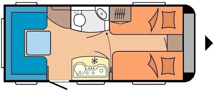 Nieuw HOBBY OnTour 470 UL Auflastung 1.500 Kg caravan - Photo 2