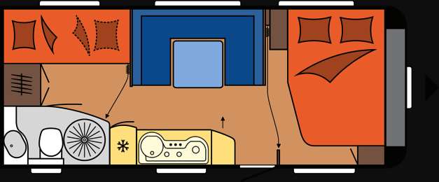 HOBBY De Luxe 545 KMP / camperizzata / con Mover caravan - Photo 16