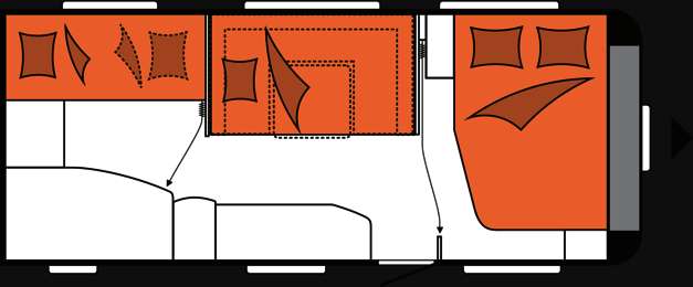 HOBBY De Luxe 545 KMP / camperizzata / con Mover caravan - Photo 17